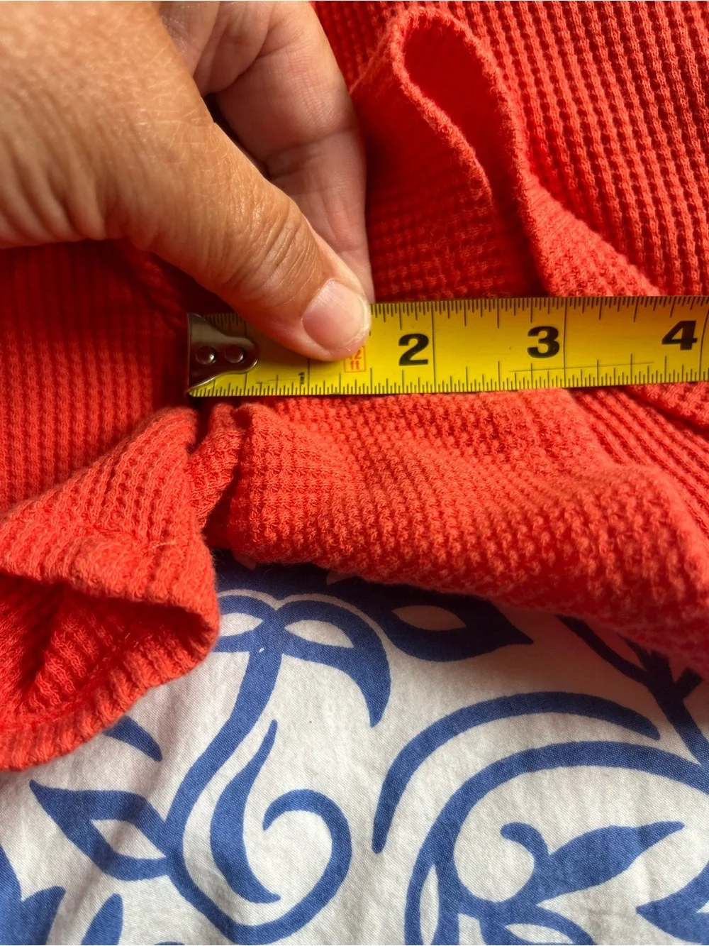 KUL Women's Orange Waffle Knit Knit Shorts - XS